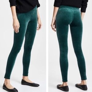 Spanx Green Velvet Leggings size M